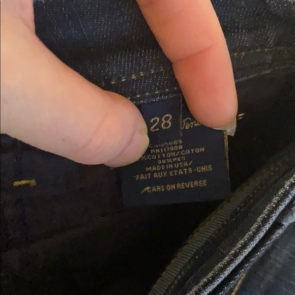 Fidelity jeans- dark denim- straight leg- EUC- 28 - Picture 6 of 6